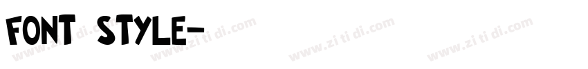 font style字体转换